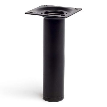 MÖBELBEN REI STÅL Ø30X150MM SVART