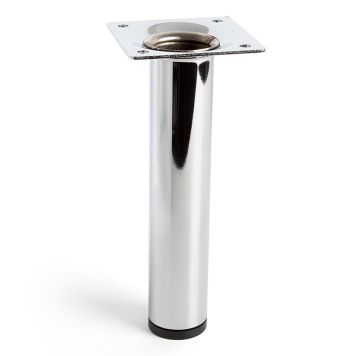 MÖBELBEN REI STÅL Ø30X150MM BLANK KROM
