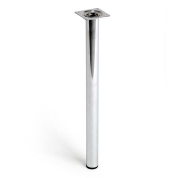 MÖBELBEN REI STÅL Ø30X400MM BLANK KROM