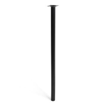 MÖBELBEN REI STÅL Ø30X700MM SVART