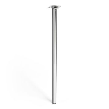 MÖBELBEN REI STÅL Ø30X700MM BLANK KROM
