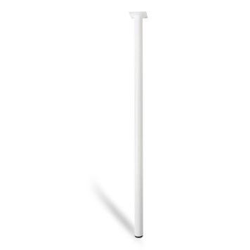 MÖBELBEN REI STÅL Ø30X800MM VIT