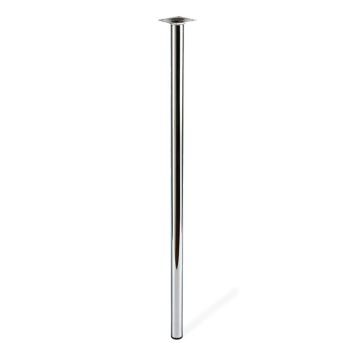 MÖBELBEN REI STÅL Ø30X800MM BLANK KROM