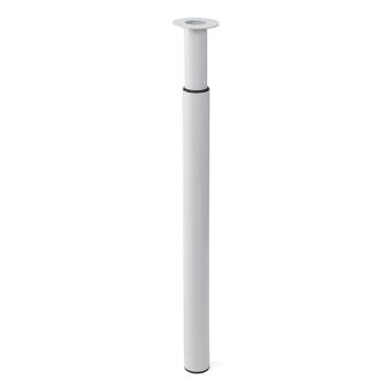 MÖBELBEN REI JUSTERBAR STÅL Ø50-60X710-1000MM VIT