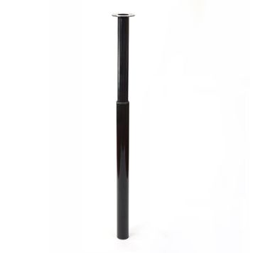 MÖBELBEN REI JUSTERBAR STÅL Ø50-60X710-1000MM SVART
