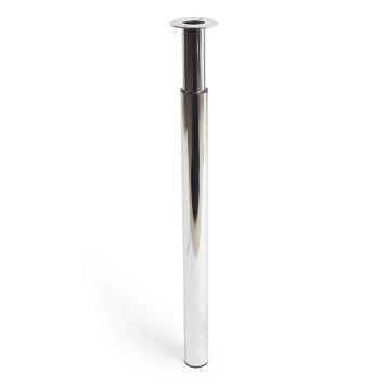 MÖBELBEN REI JUSTERBAR STÅL Ø50-60X710-1000MM BLANK KROM
