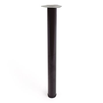 MÖBELBEN REI STÅL Ø60X710MM SVART
