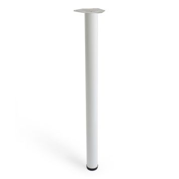 MÖBELBEN REI STÅL Ø60X870MM VIT