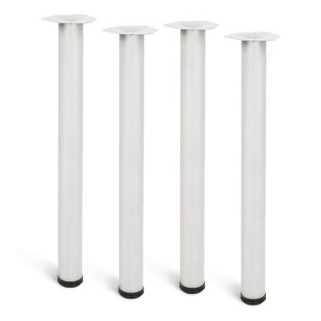 MÖBELBEN REI STÅL Ø60X710MM VIT 4ST/FRP