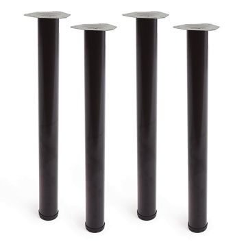 MÖBELBEN REI STÅL Ø60X710MM SVART 4ST/FRP