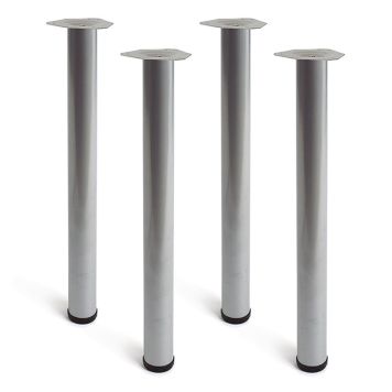 MÖBELBEN REI STÅL Ø60X710MM ALUMINIUM 4ST/FRP