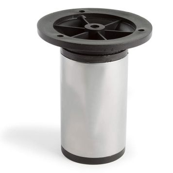 MÖBELBEN REI JUSTERBART STÅL Ø50X100-200MM ALUMINIUM