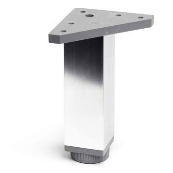 MÖBELBEN REI ALUMINIUM/PVC 40X40X150MM BLANK KROM