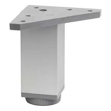 MÖBELBEN REI ALUMINIUM/PVC 40X40X100MM MATT GRÅ