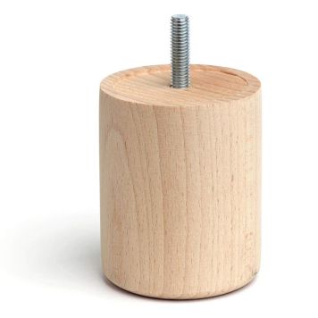 MÖBELBEN REI OBEHANDLAD BOK Ø65X80MM 