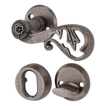 YTTERDÖRRHANDTAG MILLERS HULT ARV JÄRN ANTIK 