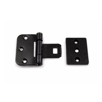 GÅNGJÄRN HABO 2465 SVART 65X46MM 2-PACK