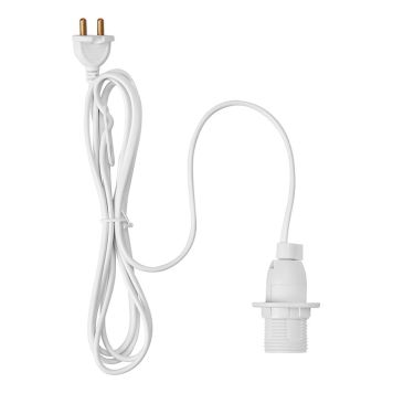 SLADDSTÄLL MARKSLÖJD KLASS II E14 2M VIT