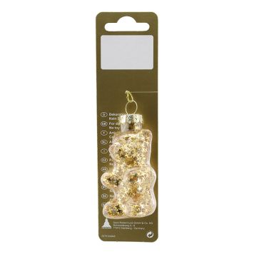 JULGRANSDEKORATION BJÖRN 16CM GULD