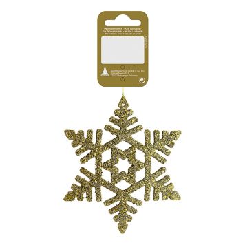 JULGRANSDEKORATION STJÄRNA GLITTER 10CM GULD