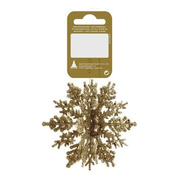 JULGRANSDEKORATION SNÖFLINGA Ø10CM GULD