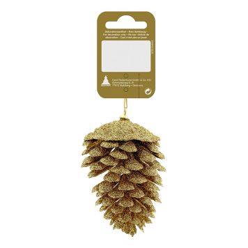 JULGRANSDEKORATION KOTTE 9CM GULD