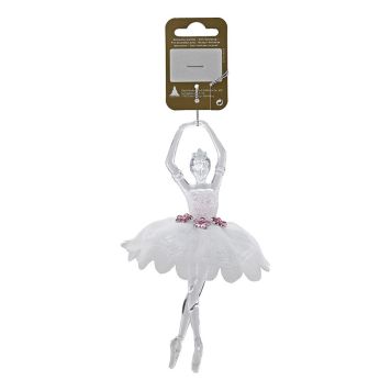JULGRANSDEKORATION BALLERINA 17,5CM TRANSPARENT