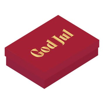PRESENTBOX 75X105X32MM RÖD