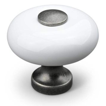 KNOPP THEOFILS TODS Ø30MM PORSLIN/ANTIK TENN