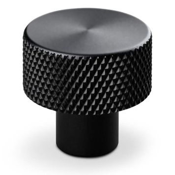 KNOPP THEOFILS RIMINI Ø20MM RUTMÖNSTER MATT SVART