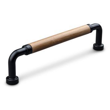 HANDTAG THEOFILS POSTA CC128 SVART/NATUR LÄDER