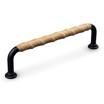 HANDTAG THEOFILS BURANO CC128 SVART/NATUR LÄDER