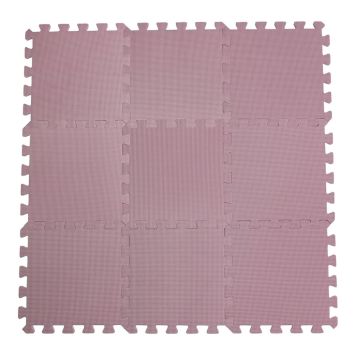 LEKMATTA BABYDAN DUSTY ROSE 31,5X31,5CM 9ST/FP