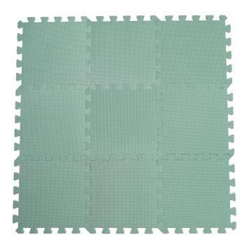 LEKMATTA BABYDAN DUSTY GREEN 31,5X31,5CM 9ST/FP