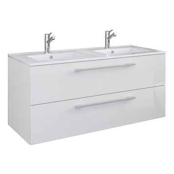 KOMMODPAKET VCM BUDASI DUBBELTVÄTT. 112CM VIT