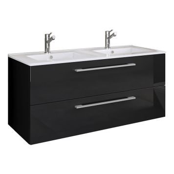 KOMMODPAKET VCM BUDASI DUBBELTVÄTT. 112CM SVART