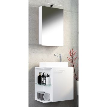 BADRUMSMÖBEL VCM HAUSA SPEGELSKÅP 52CM VIT