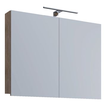 SPEGELSKÅP VCM VCB 1 LEDBELYSNING 80CM SONOMA-EK