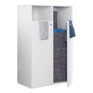 LINNESKÅP VCM KLIDAS XL DUBBELT 80X109,7CM VIT