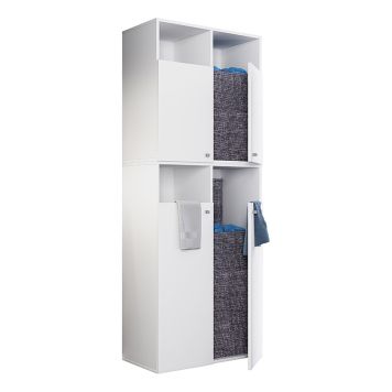 LINNESKÅP VCM KLIDAS XXL DUBBELT 80X183,7CM VIT