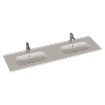 TVÄTTSTÄLL SCANBAD KARAT DUBBEL VIT PORSLIN 160CM