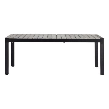 MATBORD OUTFIT 205X100CM GRÅ/SVART