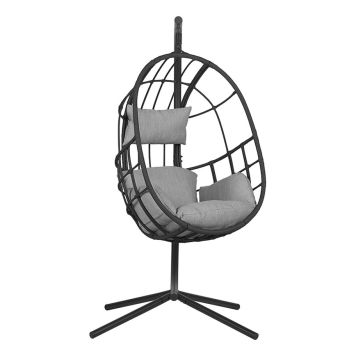 HÄNGSTOL OUTFIT JERRY MED DYNA GRÅ/SVART