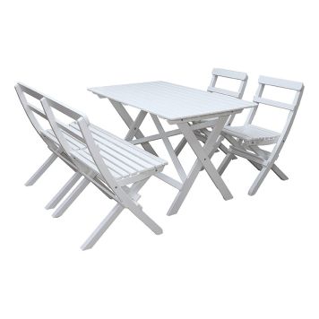 MATGRUPP BALTIC GARDEN KNOHULT BORD+1 SOFFA+2 STOLAR VIT