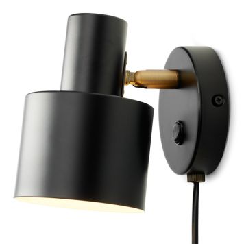 VÄGGLAMPA HALO DESIGN VOGUE SVART