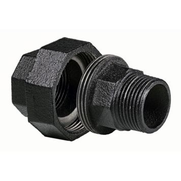 KOPPLING DOLLE TILL HYLLSYSTEM PIPE 20MM 3/4" SVART