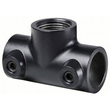 T-KOPPLING DOLLE TILL HYLLSYSTEM PIPE 3/4" SVART