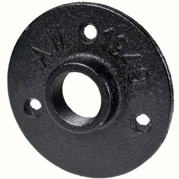 VÄGGFÄSTE DOLLE TILL HYLLSYSTEM PIPE Ø70MM SVART