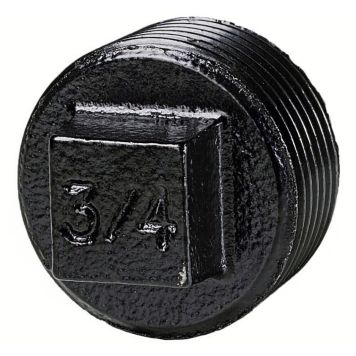 PLUGG DOLLE TILL HYLLSYSTEM PIPE 20MM SVART 3/4" 2-PACK