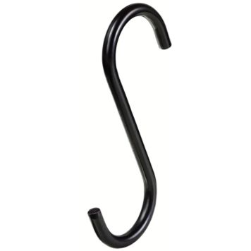 S-KROK DOLLE TILL HYLLSYSTEM PIPE Ø5X86X52MM SVART 5-PACK